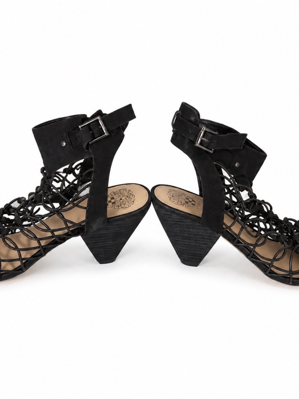 Vince Camuto Black Gladiator Designer Sandals | Women’s Size 8.5 (Estimated)